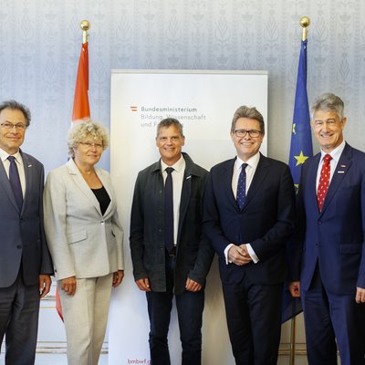 Horst Bischof, Wilfried Eichlseder, Sabine Seidler, Jens Schneider, Martin Polaschek, Harald Kainz, Peter Moser