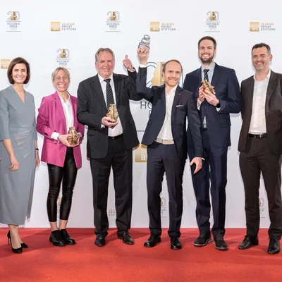 v.l.n.r.: Wolfgang Hofer (B&C), Birgit Noggler (B&C), Annette Mütze (TU Graz), Siegfried Einhellig (P+F), Johannes Peham (AIT, Molecular Diagnostics), Markus Makoschitz (AIT, Center for Energy u. Montanuni Leoben), Ivan Basisic (AIT, Molecular Diagnostics), Erich Hampel (B&C). Foto: © Alexander Müller. 