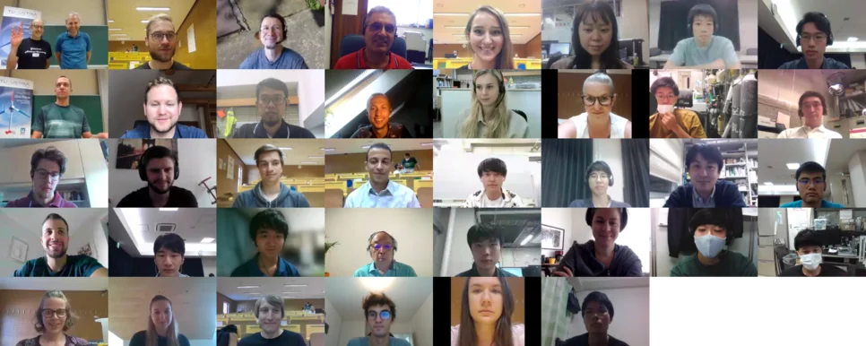 Online Gruppenfoto von Teilnehmenden der International Summer School on PEFCs. 