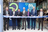 Univ.-Prof. Markus Lehner (Montanuniversität Leoben), Andreas Leitner (OMV SVP Innovation & Technology), Abgeordneter zum Nationalrat Wolfgang Moitzi, Wirtschafts- und Forschungslandesrat Willibald Ehrenhöfer, Gudrun Kollmitzer (OMV VP Business & Digital Transformation) Rektor Peter Moser (Montanuniversität Leoben) und Bürgermeister der Stadt Leoben Kurt Wallner. Foto: © MUL/Harald Tauderer