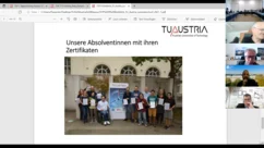 Pictures of the TU Austria-Meeting on 27th of October 2021 in Vienna (hybrid)