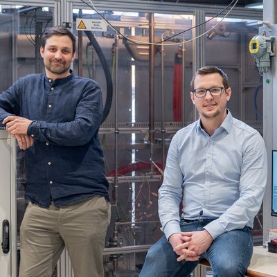 Dipl.-Ing. Dr.mont. Andreas Krammer (links) und Dipl.-Ing. Martin Peham (rechts). Foto: © MUL/Tauderer