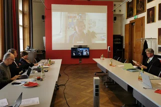 Fotos der TU Austria-Klausur am 03.03.2023 in Graz (hybrid)