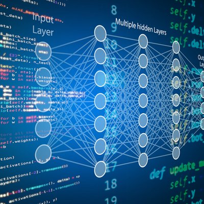 Grafische Darstellung von Codes und Netzwerken.
