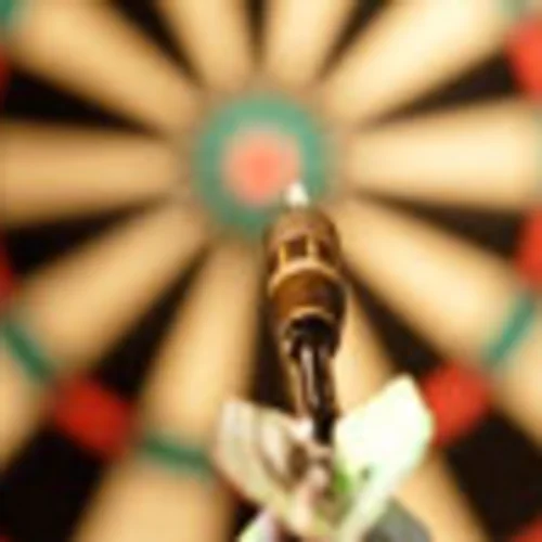 Dartboard with a dart