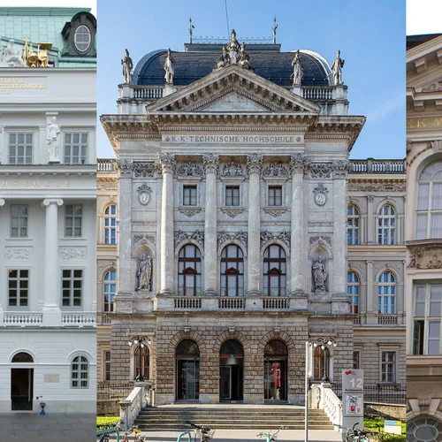 three university buildings