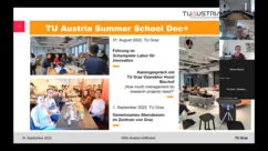 Fotos der TU Austria-Klausur am 16.09.2022 in Wien (hybrid)